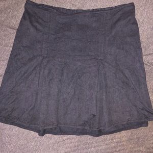 Cute suede mini skirt